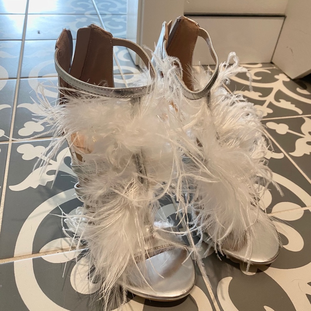 NWT Sexy furry heels